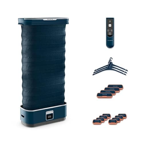 Rowenta Care For You First - Robot de planchado 1500 W, bajo consumo energético, elimina arrugas, desinfecta, refresca y elimina olores, hasta 3 prendas, diseño compacto, incluye accesorios, YR2020