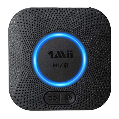 1Mii Receptor Bluetooth 5.1 HiFi, Adaptador Audio Inalámbrico con aptX Baja Latencia&HD, Salida RCA/AUX 3,5 mm Jack, 3D Surround Música para Estéreo Hogar, Amplificador, Largo Alcance 50m