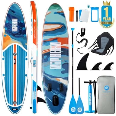 Niphean Tabla de Paddle Surf Hinchable con Accesorios Sup, Cubierta de EVA Antideslizante, Tabla de Paddle Surf de 320cm para Adultos y Jóvenes de Todos los Niveles de Habilidad