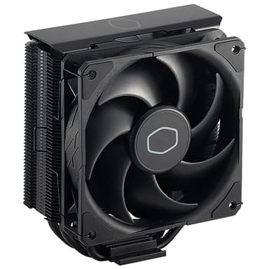 Cooler Master Hyper 212 Black Disipador de CPU – Acabado Aluminio, 4 Tubos de Calor de Contacto Directo Continuo Compacto, Ventilador SickleFlow 120 Edge, Soporte LGA1700 y AM5 – Negro