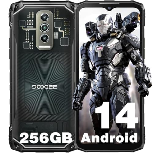DOOGEE Blade 10 Ultra(2024) Telefono Movil Resistente Android 14, 20GB+256GB(2TB) Movil Irrompible, 6.56'' HD+, Camera 50MP+8MP Movil Todoterreno 5150mAh, 3 Card Slots/IP68/IP69K/NFC/Face ID/OTG