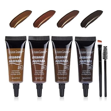 Gel Cejas, Tinte para Cejas, Tattoo Eyebrow, lápiz de cejas líquido impermeable, gel de cejas estereotipado, Gel para Cejas Waterproof, de Larga Duración, 24h (01#Light Brown)