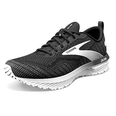 Brooks Revel 6, Zapatillas para correr para Hombre, Negro (Black Blackened Pearl White), 44.5 EU