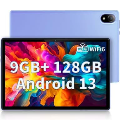 DOOGEE U10 Tablet, WiFi 6 Tablet Android 13, 9GB RAM+128GB ROM, Tablet 10.1 Pulgadas 1280 * 800 IPS, Face ID, Bluetooth 5.0, 5060mAh, OTG, TÜV, Tablet PC, 8MP+5MP, Púrpura