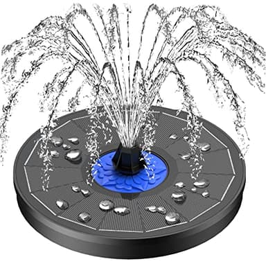 SZMP 3.5W Fuente Solar para Estanque,2024 Nuevo Bomba de Agua Solar,Solar Fuente con 8 boquillas y 4 fijadores,para Estanque de Jardín Fuente,Baño para Pájaros,Piscina,Circulación de Agua
