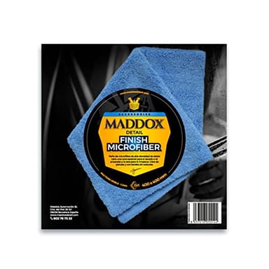 Maddox Detail - El Paño Microfibra Coche para tu Vehículo | Doble Cara para Secado y Limpieza | Alta Densidad y Sin Pelusa Kit Limpieza Coche | 40x40 cm | Finish Microfiber