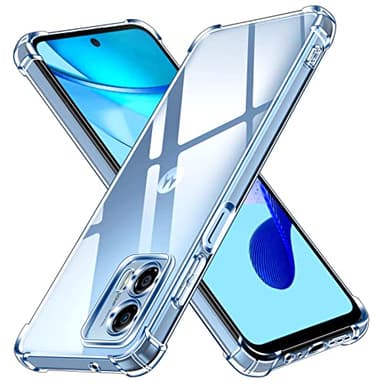 ivoler Funda para Motorola Moto G53 5G, Carcasa Protectora Antigolpes Transparente con Cojín Esquina Parachoques, Suave TPU Silicona Caso Delgada Anti-Choques Case