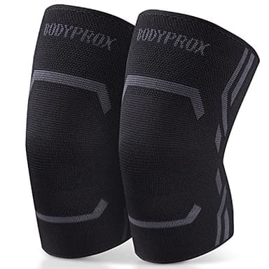 Rodillera de compresión para hombres y mujeres (paquete de 2), soporte de rodilla para correr y entrenar (mediano)