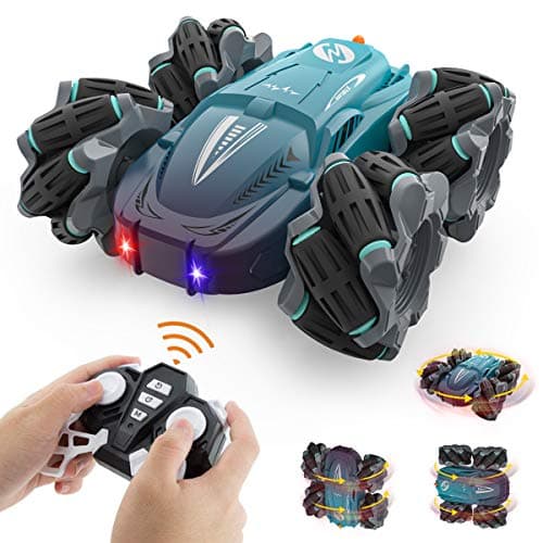 Coche Teledirigido Drift, 4WD Coche RC Acrobacias 2.4GHz Rotación de 360° Coche de Juguetes Niños 3 4 5 6 7 8 9 10 11 12 Años, Coche Radiocontrol para Regalos Navidad Cumpleaños Juegos Infantiles