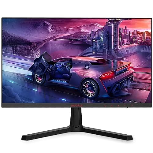 KOORUI Monitor Gaming de 24" FHD 165Hz 1920X1080, VA LED 16:9, ZeroFrame, AdaptiveSync, 1ms MPRT, DCI-P3 85% 2 HDMI, DP, Audio out, 24E4