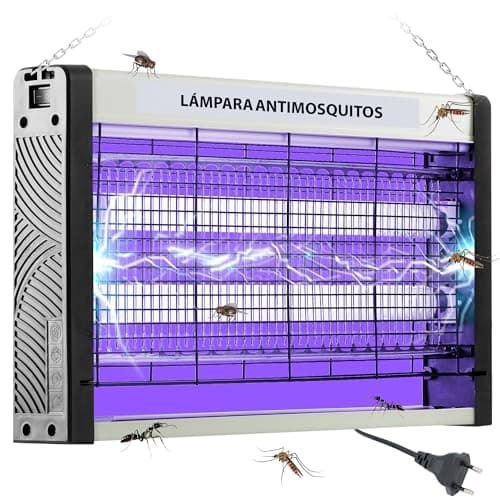 THEMPUS Lampara Antimosquitos | Mata Mosquitos Electrico de 20W para Interior | Matamoscas electrico con Tecnología Segura y Eficiente | Atrapa los Mosquitos y Moscas Rápidamente