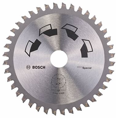 Bosch 1x Hoja de Sierra Circular Special (para Madera, Metales no Ferrosos, Plásticos, Ø 130 x 2.2/1.6 x 20/16 mm, 40 Dientes, FT, con 1x Anillo de Reducción 16 mm, Accesorios Sierras Circulares)