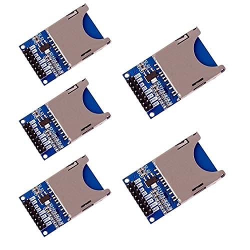 ANGEEK 5 Piezas SD Card Reader Módulo SD Card Reader Shield Módulo Compatible con Arduino ESP Raspberry Pi