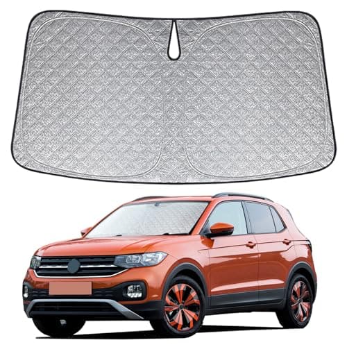Parasol de Ventana Delantera de Coche Repuesto para Volkswagen T-Roc 2017-2024, Parasol para Parabrisas de Coche en el Interior Plegable, Protección UV Reflectante contra el Polvo