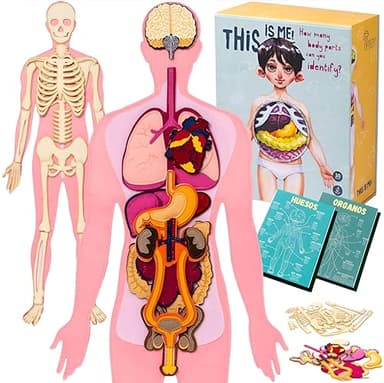 El Cuerpo Humano para niños, Esqueleto Humano para niños, Juego Cuerpo Humano niños, Cuerpo Humano Desmontable Puzzle Cuerpo Humano This IS ME!