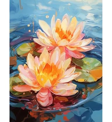 YUCCAORCHID Pintura por Números para Adultos, 40 x 50 cm Acrílica Pintura por Números para Niños Adultos Principiantes Pintura con 3 Pinceles Acuarela Paint by Number Niños Painting by Number Kit