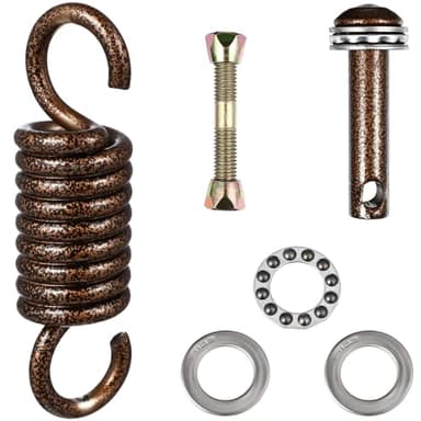 Cabilock Kit de hamaca resistente para colgar hamaca, juego de accesorios para silla de hamaca, gancho de resorte, accesorios de silla colgante, piezas para interiores y exteriores