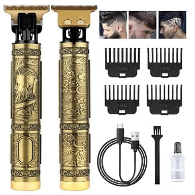 Motomoyo Maquina de Cortar Pelo, Recortadora de Barba Profesional, Maquina de Afeitar USB Recargable, Cortapelos Eléctrico Inalámbrico, Regalo para Hombres y Mujeres Adultos