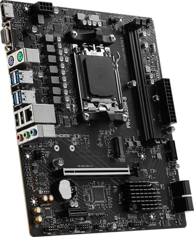 MSI Pro A620M-B, Placa Base Micro-ATX - Compatible con procesadores AMD Ryzen 9000/8000 / 7000, AM5 - DDR5 Memory Boost (6800+ MT/s OC), 1 x PCIe 4.0 x16, 1 x M.2 Gen4