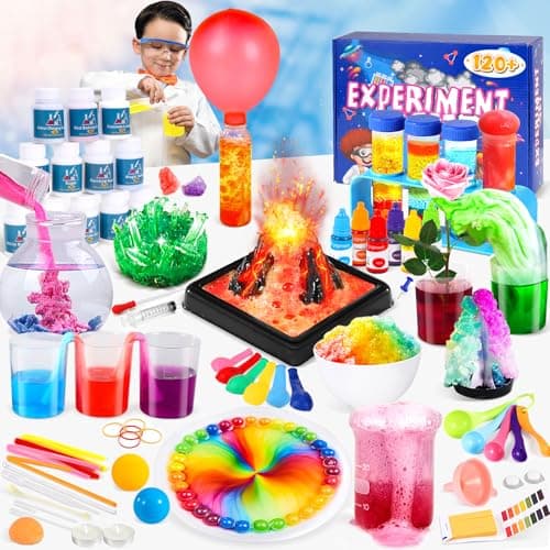 Gontence 120+ Experimentos Niños, Juguetes Kits de Ciencias, Juguetes Niños 6 7 8 9 10 11 12 Años, Regalo Niño Niña