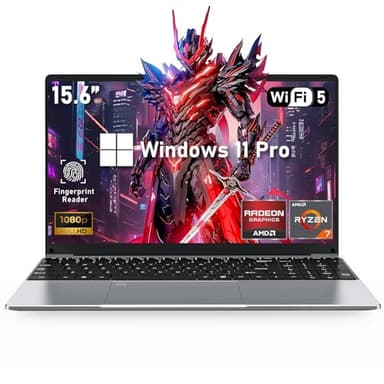 FUNYET Ordenador Portátil Gaming AMD Ryzen™ 7 5700U,15.6 Pulgadas Windows 11 Portátil,RAM 16GB NVME SSD 1TB,Tastiera Retroilluminata,Gráficos Radeon RX Vega 8,WiFi 6000AMH