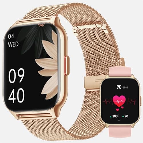ZOSKVEE Reloj Inteligente Mujer Hombre, Usado con Aplicación FitCloudPro, Bluetooth Llamada, 2'' Smartwatch con Presión Arterial, 100+ Deportes, Ritmo Cardíaco, DIY Esferas, para iOS Android