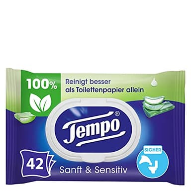 Tempo 836039 toallita desinfectante 42 pieza(s) - Paño de limpieza (42 pieza(s), Azul, Verde, Blanco)