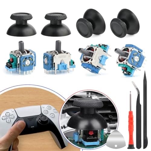 4 Piezas 3D Joystick Analógico de Repuesto para Play Station 5 PS5 und Tapas de Joystick Joystick de Palanca Analógica de Repuesto para PS5