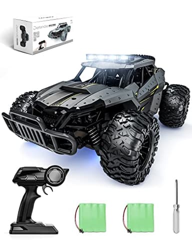 Tecnock Coches de Control Remoto para niños y Adultos, Escala 1:16, 20 km/h Tracción 2, camión Monstruo Todo Terreno, 2 Baterías para Juego de 60 Minutos, Juguetes Regalos para niños y niñas