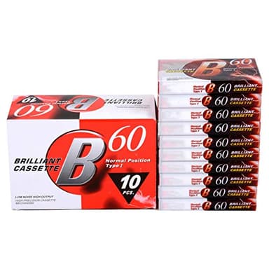 ZOYLINK Blank Cassette Tape Cassette De Audio Profesional De 60 Minutos Casete De Audio Normal De Bajo Ruido con Estuche De Almacenamiento para Grabaciones De Voz