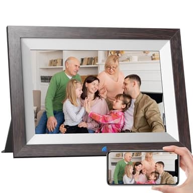 KODAK Marco de Fotos Digital WiFi 10.1 Pulgadas, Memoria Incorporada 32GB, Pantalla Táctil para HD 1280x800 IPS, Soporte Multilingüe, Rotación Automática, Compartir Instantáneamente Fotos y Videos