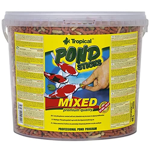 Pond Sticks Mixed 5L / 430g - Alimento Flotante básico para Peces de Estanque, bajo Contenido en fósforo no favorece la proliferación de Algas