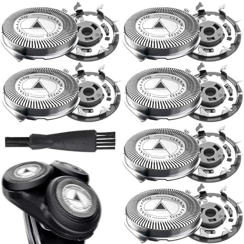 Paquete de 6 cabezales de afeitadora SH30/50 de repuesto compatibles con Philips, series 5000, 3000, 1000, cuchillas de repuesto, accesorios para para AT8xx/AT7xx/PT8xx/PT7xx/S5xxx
