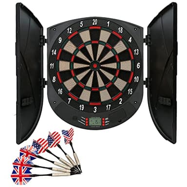 AKTIVE Diana electrónica multijuegos para niños y Adultos, Diana de Dardos Digital de Pared, Juguete Deportivo, Juguete de puntería, Diana de Dardos (54012)