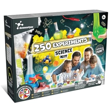 Science4you 250 Experimentos Científicos para Niño - Diviértete durante horas con este Kit Científico Educativo, Aprende Física, Química, Geología y Biología, Juguetes Educativos para Niños 8 9 10 11+