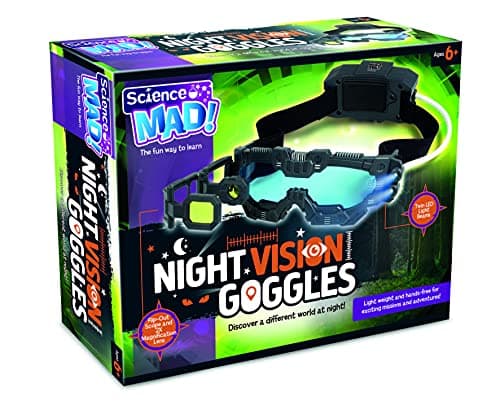 Science Mad-SM55 visión Nocturna Gafas Night Mission, Color Negro, ‎20 x 10 x 5.5 cm (SM55)