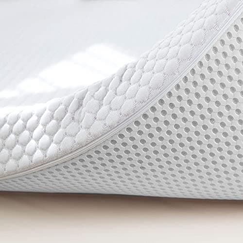 Topper Cubre Colchon Viscoelastico Nucleo 100% Viscoelastica | 150 x 190 | Grosor 7 | Fabricacion Española | Sobrecolchon Tratamiento Sanitized | Alivio de Tension Muscular | Desenfundable