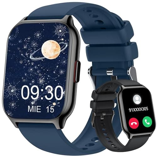 ZOSKVEE 2,0” Reloj Inteligente Mujer Hombre con Llamada, Smartwatch Presión Arterial Ritmo Cardíaco con Pulsómetro Whatsapp Notificación Podómetro, 100+ Modos Reloj Digital Hombre Mujer