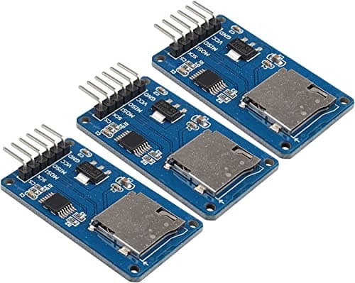 HALJIA 3 pcs SPI Lector Micro SD Tarjeta de Memoria TF Tarjeta de Memoria Shield Módulo Leer Escribir Datos Compatible con Arduino Raspberry Pi