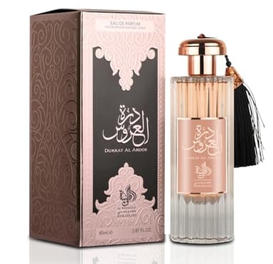 Al Wataniah Durrat Al Aroos - Perfume Floral y Afrutado de 85ml - Aroma Delicado y Elegante - Ideal para Uso Diario y Ocasiones Especiales (El emabalaje puede variar)