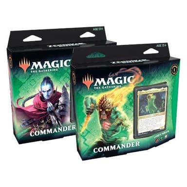 com Zendikar Rising Commander - Juego de 2 barajas de espanol