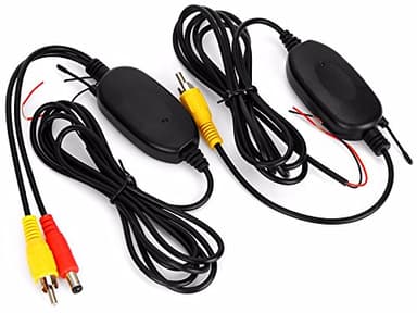 OBEST 2,4 GHz Inalámbrico Vídeo RCA Transmisor y Receptor Kit para Cámara de Reserva del Coche de Opinión Posterior del Revés del Monitor Sistema de Estacionamiento