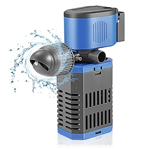 SOUSLOW 8W Filtro de Acuario Interno con Flujo 900L/H para Agua Limpia, Flujo de Aire Ajustable, bajo Ruido y Silencioso