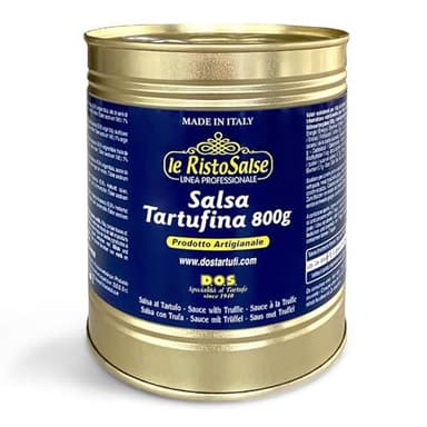 DOS Tartufi - Salsa de Trufas Italiana 800g | Producción Artesanal | Sin Colorantes ni Conservadores | Ideal para Pastas, Carnes y Pizzas | Ingredientes Auténticos