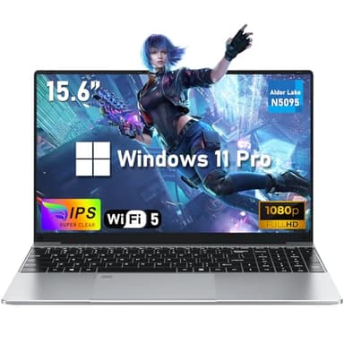 NIAKUN 15,6 Pulgadas Laptop Ordenador Portatil, Procesador N5095 (hasta 2,9 GHz) 16GB RAM 1TB SSD Pc Notebook Portatil para Estudiantes, Teclado Retroiluminado, 1920 x 1080P, Tarjeta TF