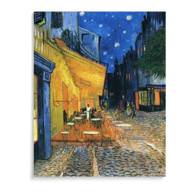 Cuadros Para Pintar Por Numeros Adultos - Cafe Terrace On The Place Du Forum-Van Gogh 40X50Cm Pintura Por Numeros Lienzo Paisajes Cuadros Famosos,A3