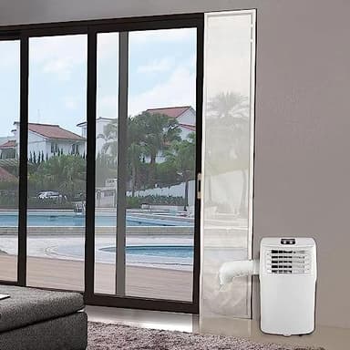 Aislante Ajustable para Puertas Correderas Hoomee para Aires Acondicionados Portátiles y Secadoras (35x232CM)