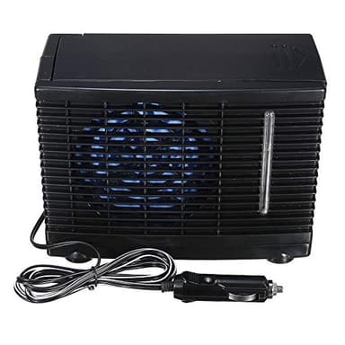 Mini Aire Acondicionado Portátil Universal para Coche, Acondicionador de Refrigeración de 24V, Ventilador de Aire Evaporativo de Agua para Coche, Camión, Hogar (Negro)