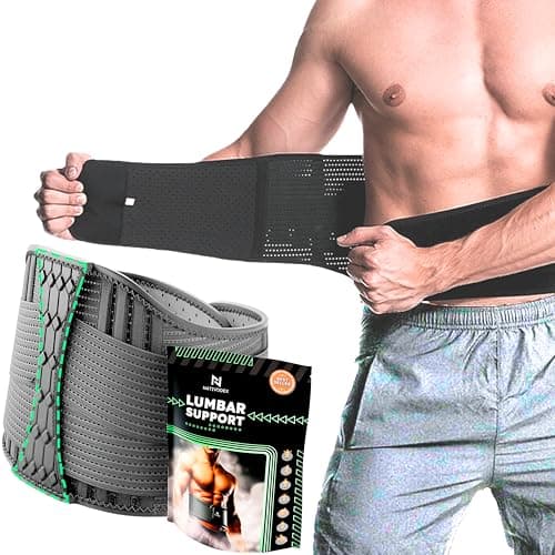 NativoDex Faja Lumbar Hombre y Mujer - Soporte Especial Lumbar y Espalda Baja - Cinturón Soporte Lumbar con Doble Ajuste