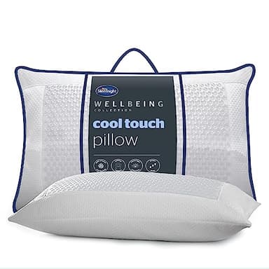 Silentnight Cool Touch Pillow - Almohada refrescante para Dormir, Almohadas frías, Almohadilla de Gel Fresco para Sudores nocturnos, colección de Bienestar